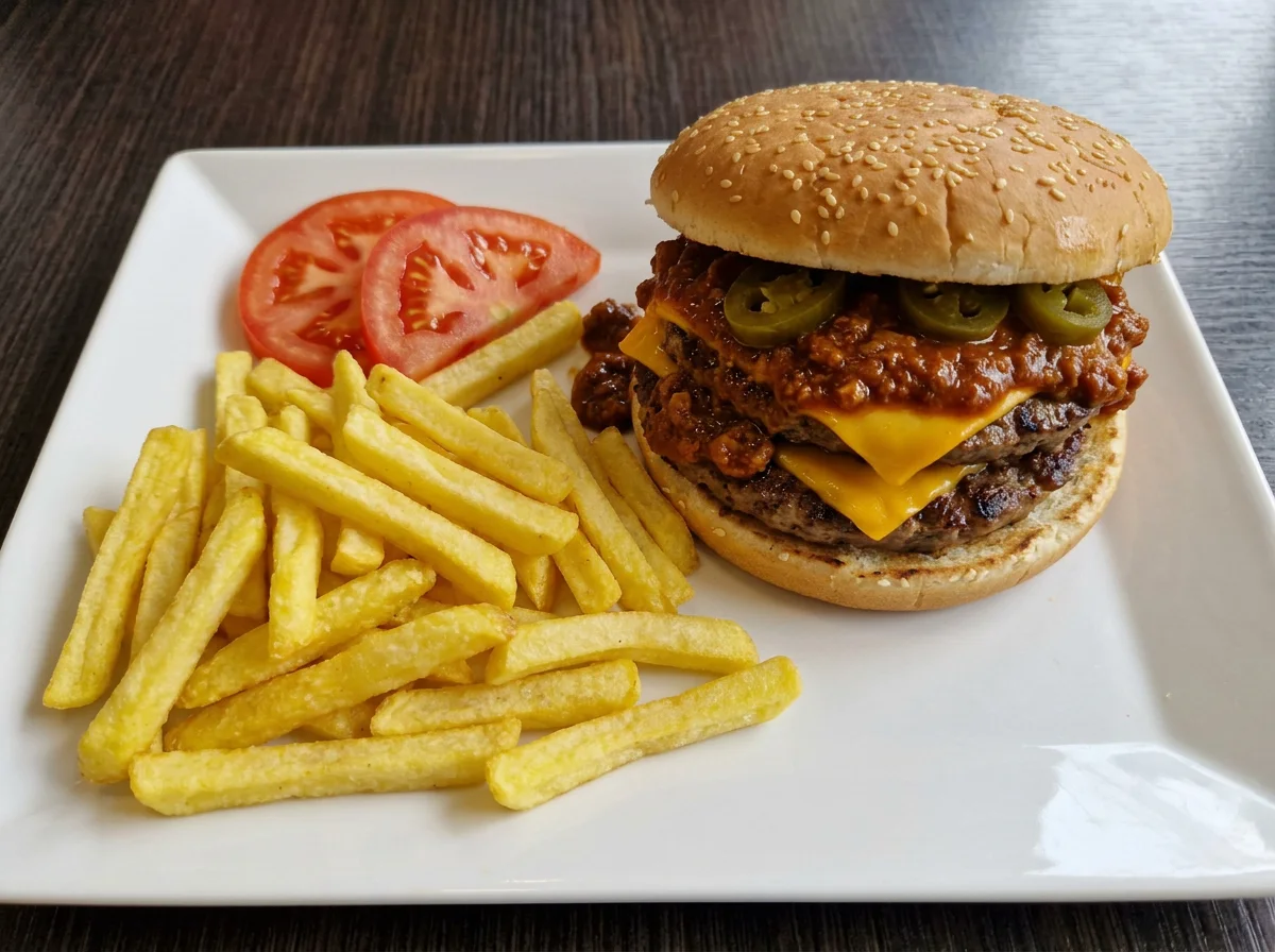 Double Chili-Cheeseburger - 100g
