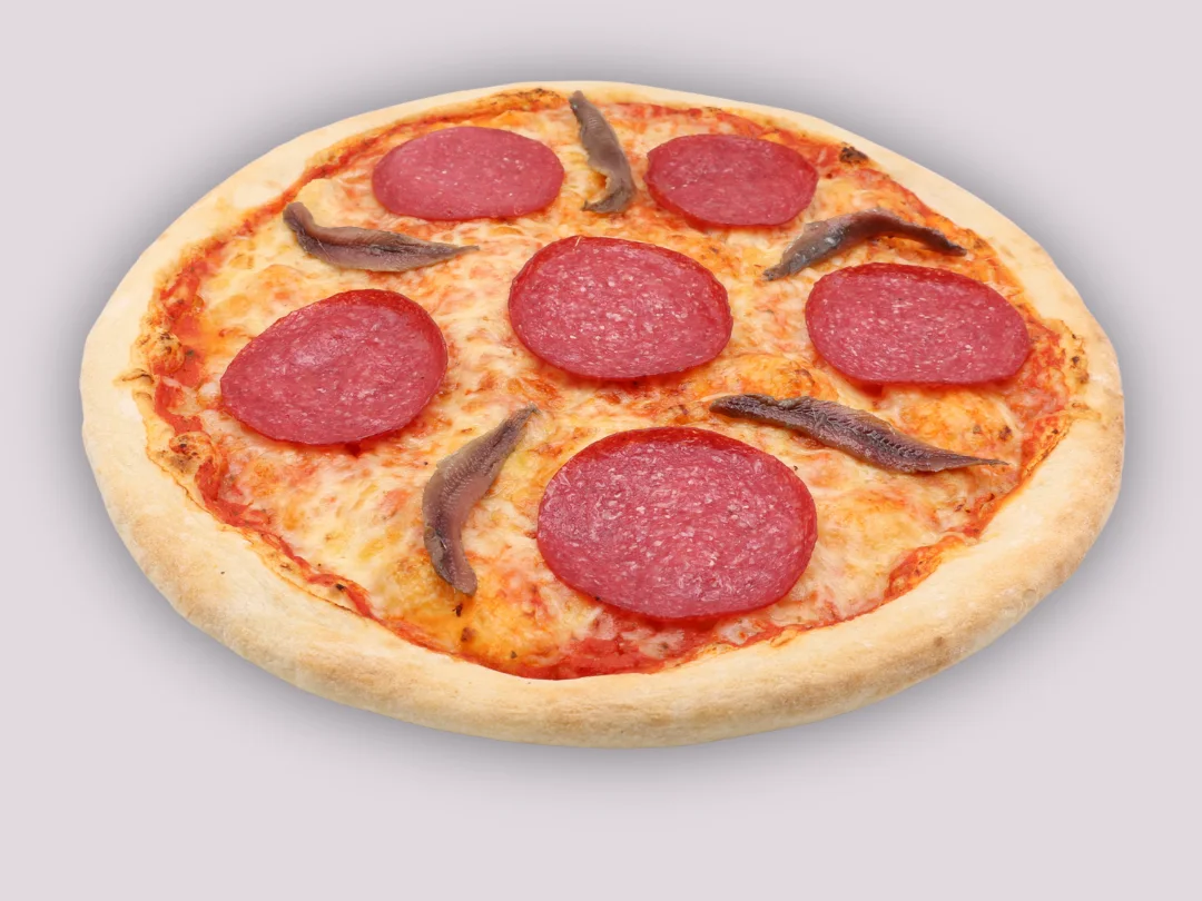 Pizza Salame e Romana